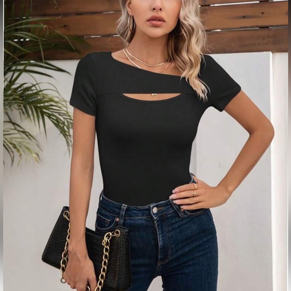 Elegant Black Women's Top